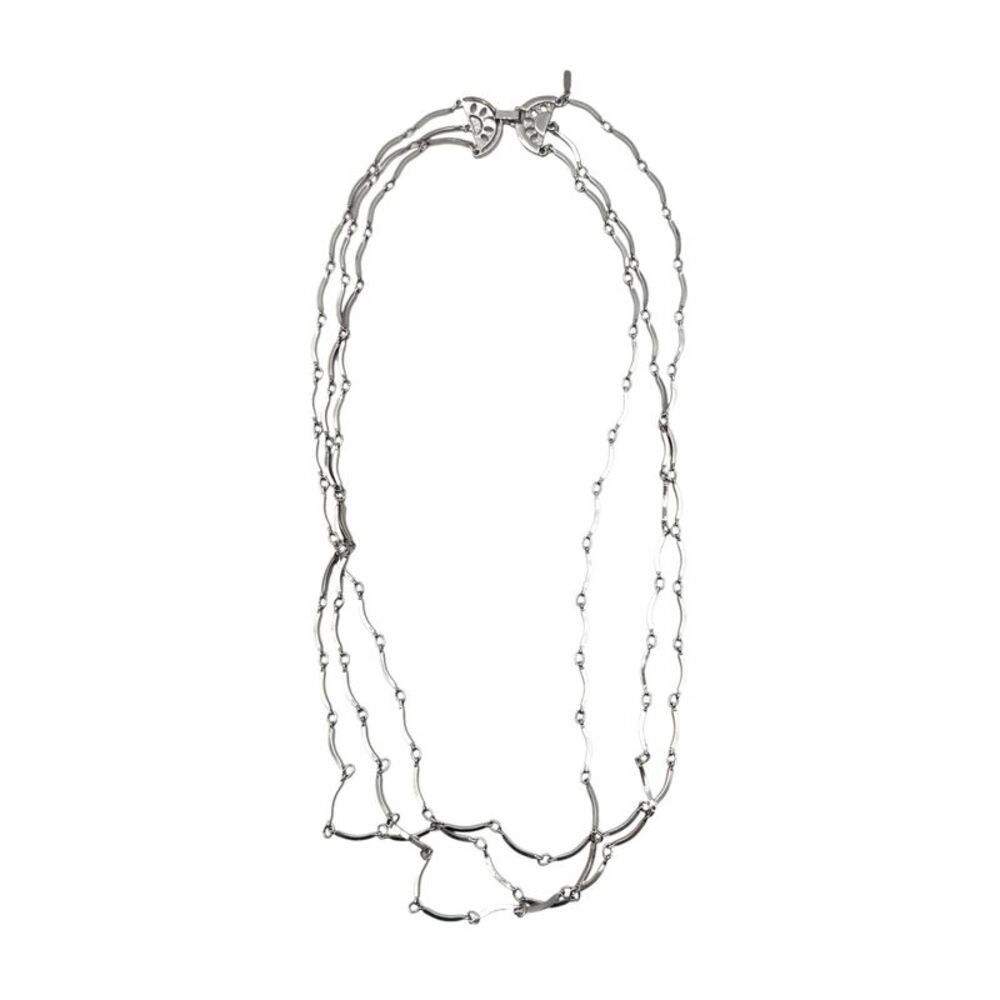 Yves Saint Laurent Vintage Metal Necklace Multistrand